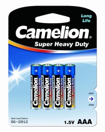 3214 Camelion R03 Blue BL-4 (R03P-BP4B, батарейка,1.5В)