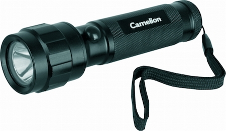 9240 Camelion LED5132 (фонарь, черный, LED 3W CREE, 3xLR03 в комплекте, алюм., блистер)