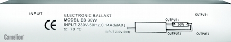 Camelion 5157 Балласт В06 (для WL-4001А,4002,4003,4004 12W) открыт.