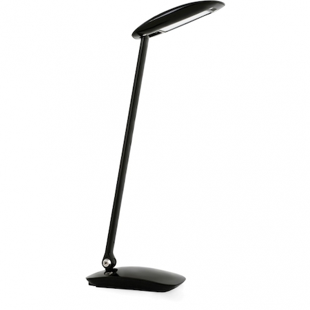 11543 Camelion KD-767  C02 чёрный  LED((Свет-к настольн.,7 Вт,230В, сенсорн. вкл-е ,3 ур. ярк., USB разъём