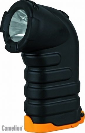 7351 Camelion LED 302/3AA-UP1+3 (фонарь 3XR6, черный, 1 ультра ярк LED + 3 LED, резина+пласт, блист  )