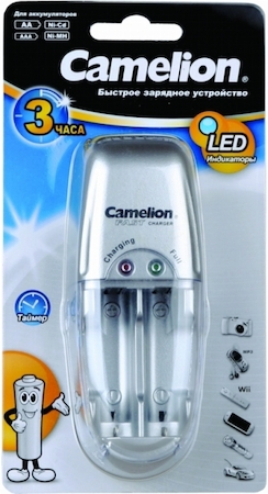 3553 Camelion BC-0615  (BC-0615, Быстр. зар. ус-во для 2хАА или 2хААА, 650мА, с защитой)