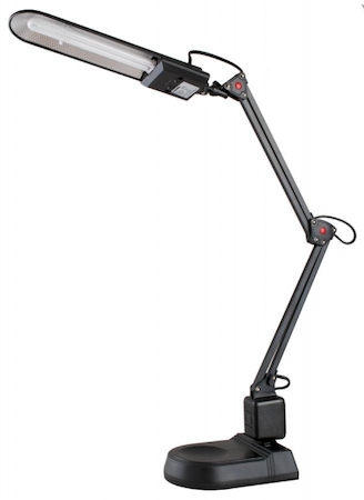 3276 Camelion KD-017A С02 черный (Светильник настольный, в к-те база+струбцина, 230V 11W)