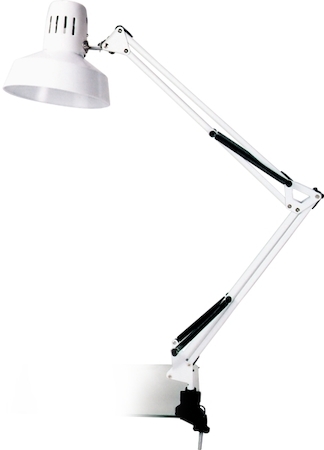 5764 Camelion KD-312  С01 белый (Светильник настольный,230V 60W)