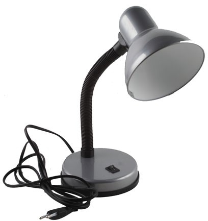 10992 Camelion KD-301 С03  серебро (Светильник настольный,230V 60W)