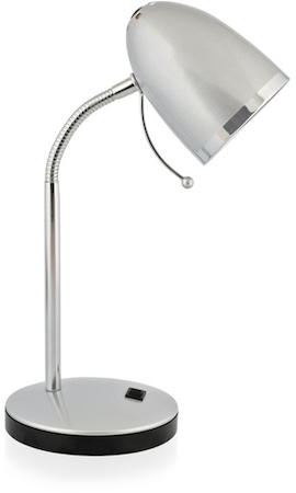 Фото Camelion 11478 Светильник KD-308 C03 настол. база 230В 40Вт E27 серебр.