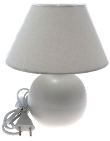 10681 Camelion KD-408  белый (Светильник настольн. декоративный, 220V,40W, E14)