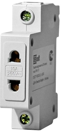 DEKraft 18011DEK РМ101-2Р-10А_розетка модульная