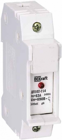 DEKraft 21386DEK Держатель предохр. типа C14 со светодиодной и