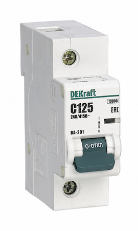 DEKraft 13002DEK Авт. выкл. 1Р 80А х-ка С ВА-201 10кА