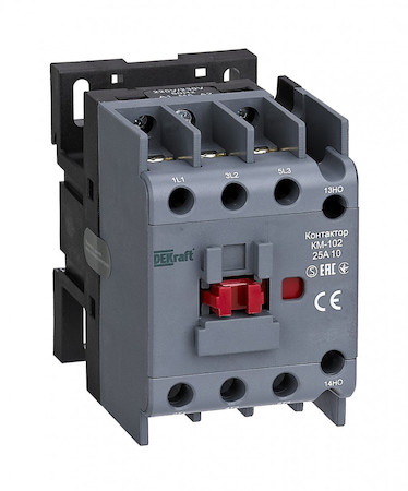 DEKraft 22041DEK Контактор 25А 380В/400В АС3 АС4 1НЗ КМ-102