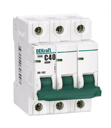 DEKraft 12084DEK Авт. выкл. 3Р 4А х-ка C ВА-103 6кА