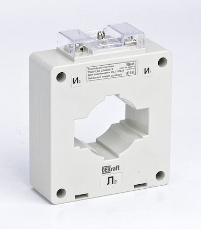 DEKraft 50114DEK Трансформатор тока ТШП-0,66 0,5S 750/5 10ВА, диаметр 60мм