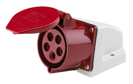 DEKraft 26033DEK Розетка стационарная 125 3Р+РЕ+N 32А 380В IP44 РС-102 D
