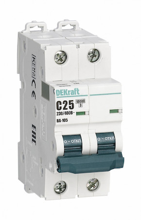 DEKraft 13164DEK Авт. выкл. 2P 10A х-ка C ВА-105 10кА