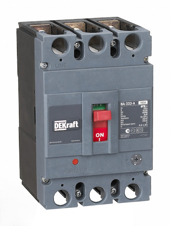 DEKraft 21136DEK Силовой авт. выкл. 3P 160А c Ir=128А-160А 50кА ВА-333 DEKraf