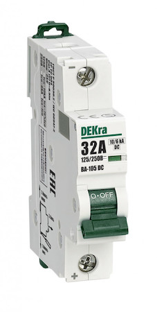 DEKraft 13382DEK Авт. выкл. 1P 32A х-ка C 250В DC ВА-105