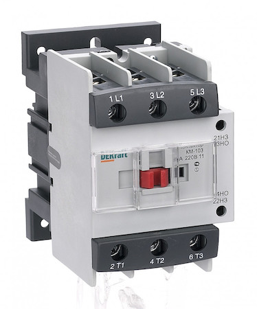22147DEK Контактор 95А 110В АС3 1НО+1НЗ КМ-103 DEKraft