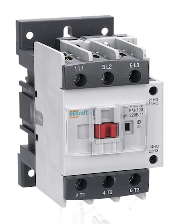 22130DEK Контактор 50А 24В АС3 1НО+1НЗ КМ-103 DEKraft
