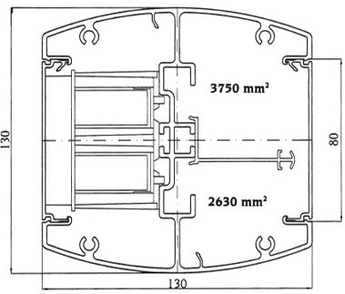 ДКС 03078 BIS2700 NR  Колонна алюминиевая