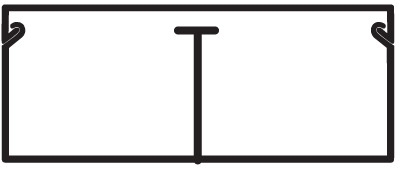 ДКС 0030526 TMC 40/2x17 Миниканал с перегородкой, в отрезках по 2,6м