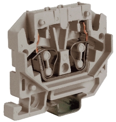 ДКС ZHP170GR-RET HPP.2GR, мини зажим, проходной 2,5 кв.мм серый