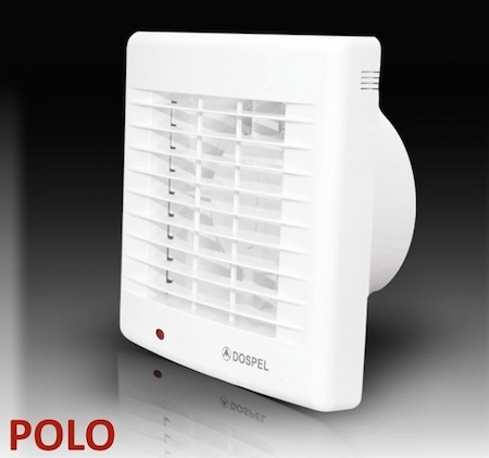 Dospel 007-0391 Вентилятор с авт. жалюзи и датчиком движения POLO 4 Ø100 AŻPIR