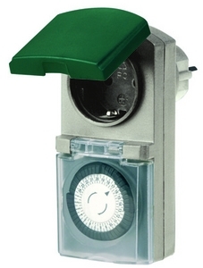 Duewi 67076 2 Серый Таймер механический, суточный, IP44                                  