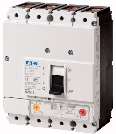 EATON 0000281249 Автоматический выключатель 20А, 4 полюса, откл.способность 50кА, диапазон уставки 25...32А