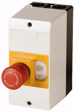 EATON 0000281407 Изолированный корпус, IP65, + аварийного отключения Кнопка гриб , под обычный ключ , для PKZM01