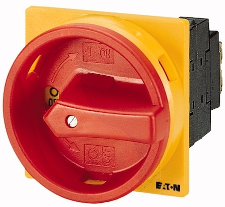 EATON 0000207400 Главный выключатель 3P + N, Ie = 12A, красная ручка, 0-1, 90 °