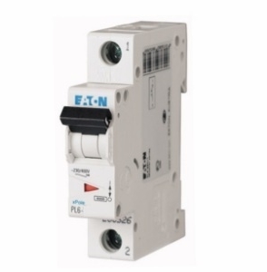 EATON 0000164754 Автоматический выключатель 1А, кривая отключения C, 1 полюс, откл. способность 6 кА