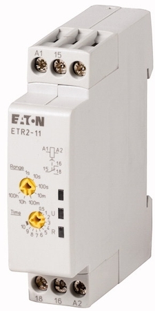 EATON 0000262684 Реле времени, задержка на включение, 1 перекидной контакт, 24-240 В АС, 24-48 В DC.