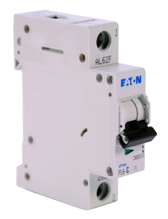 EATON 0000286532 Автоматический выключатель 13А, кривая отключения С, 1 полюс, откл. способность 6 кА