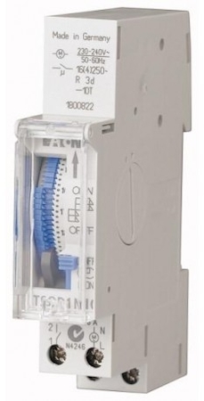 EATON 0000167388 Аналоговый таймер, кварц, шаг 15 мин, 1 перекл. контакт, дневная программа