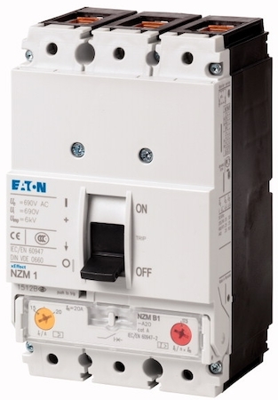 EATON 0000259078 Автоматический выключатель 80А, 3 полюса, откл.способность 25кА, диапазон уставки 63...80А