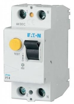EATON 0000293171 Устр-во защитного отключения 63/0,03А (АС), 2 полюса, устойчивость к импульсному току 250А, устойчивость к КЗ 4.5 кА