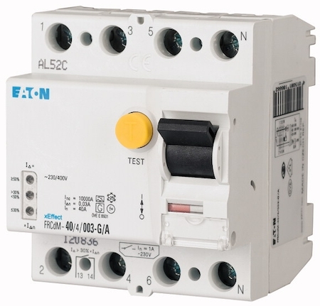 EATON 0000168647 Цифровое устройство защитного отключения, 4 полюса, 300мА, 25А