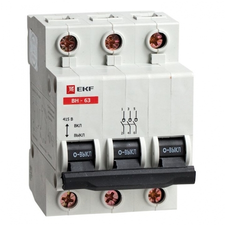 EKF SL63-3-63 Выключатель нагрузки ВН-63 3П 63А ЭКФ