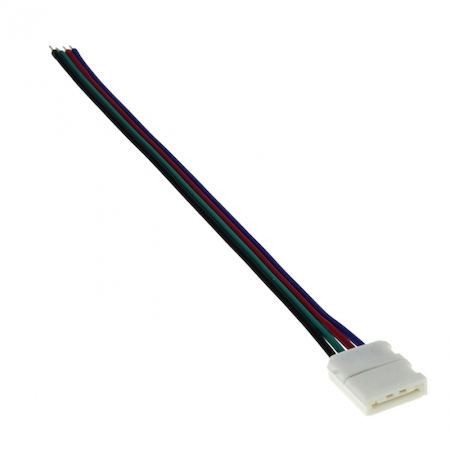 flsc-RGB-w-pc-IP20 Коннектор для соединения RGB LED-ленты шириной 10 мм (тип 5050) с источником питания профессиональной серии (FD-P) (уп./5шт) EKF Proxima