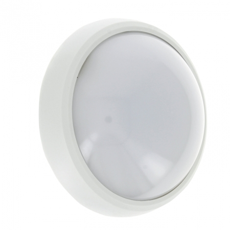 PWD-PR-6-4K-IP65-W-LED Светильник светодиодный ЖКХ пластик белый круг 6Вт IP65 серии PWD-LED EKF Proxima