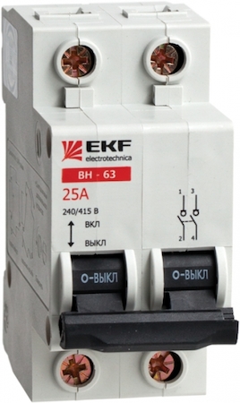 SL100-2 Выключатель нагрузки ВН-100, 2P 100А EKF