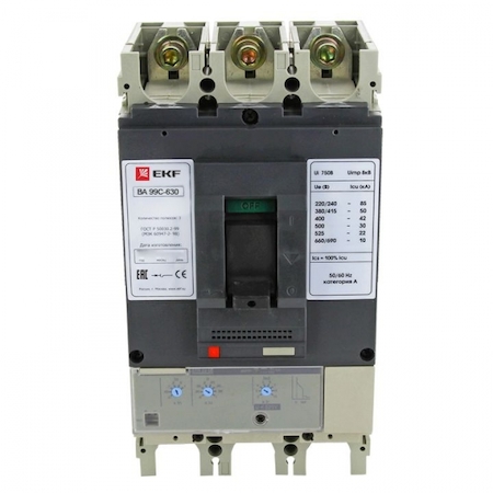 MCCB99C-630-630 ВА-99C (Compact NS) 630/630А 3P 45кА EKF