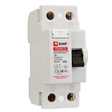 elcb-2-32-10-em-sim УЗО 2P 32А 10мА тип АС эл-мех EKF