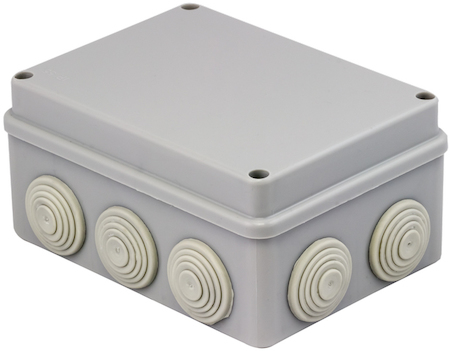 plc-kmr-050-041 Коробка распаячная КМР-050-041   пылевлагозащитная, 10 мембранных вводов, уплотнительный шнур (150х110х70) EKF PROxima
