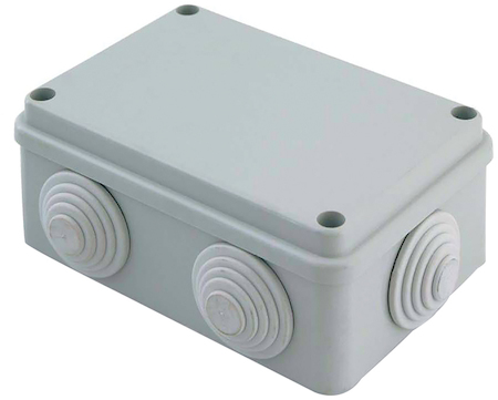 plc-kmr-050-048 Коробка распаячная КМР-050-048 пылевлагозащитная, 6 мембранных вводов, уплотнительный шнур (120х80х50) EKF PROxima