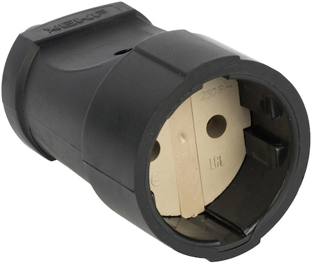 ASGO10-30 Гнездо штепсельное б/з черн. ПВХ 10A 250B EKF PROxima