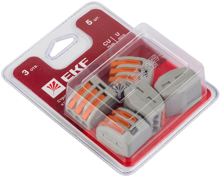 EKF plc-smk-413b Клемма СМК 222-413 блистер (5шт)