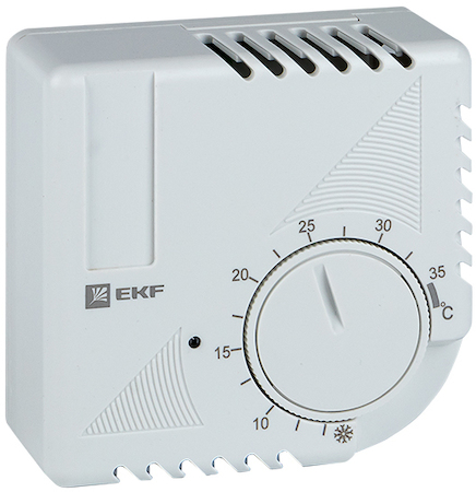 Фото EKF thermo-no-nc-wall Термостат NO/NC (охлаждение/обогрев) накладной 16А 230В IP20 PROxima