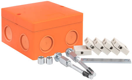 plc-kmrf-101-506 Коробка распаячная огнестойкая (101х101х62) 5 кк/1,5-6мм²/8 мв IP66 EKF PROxima
